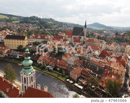 世界遺産チェスキークルムロの旧市街 47965066