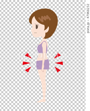 Complex woman with lower abdomen 47968232