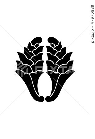 武将家紋大友宗麟のイラスト素材