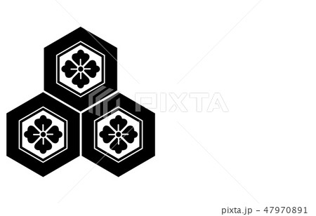 武将家紋浅井長政のイラスト素材