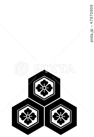 武将家紋浅井長政のイラスト素材