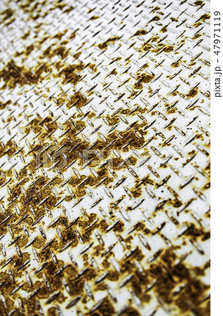 錆びた縞鋼板 47971119