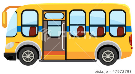 A school bus on white background 47972793