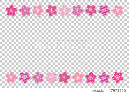 Sakura pattern pattern frame postcard Sakura pattern pattern frame postcard 47973330