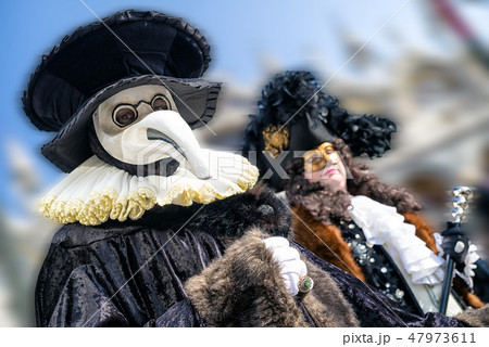 People in costumes at Venice carneval People in costumes at Venice carneval 47973611