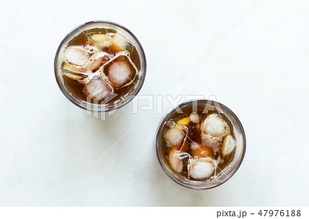 Cold brew. Coffee with ice 47976188
