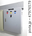Electric power control box mounted on the wall 47976579
