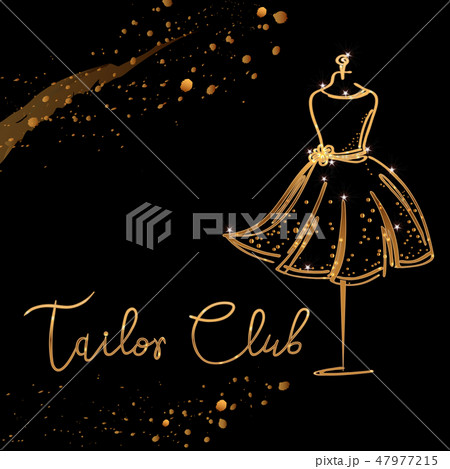 Logo Fashion studio. Custom handmade calligraphy, Vector brush lettering for fashion salon. Logo Fashion studio. Custom handmade calligraphy, Vector brush lettering for fashion salon. 47977215