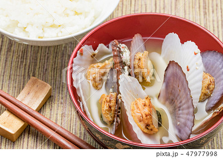 帆立の味噌汁 47977998