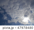 太陽と雲 47978480
