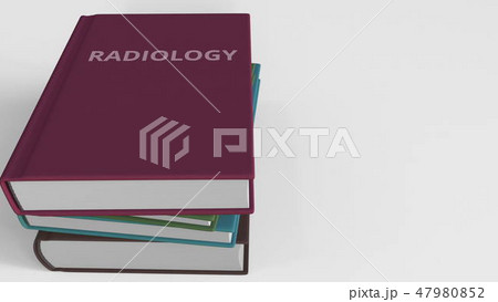 Book with RADIOLOGY title. 3D rendering Book with RADIOLOGY title. 3D rendering 47980852