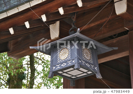 寒川神社　吊り灯篭 47983449