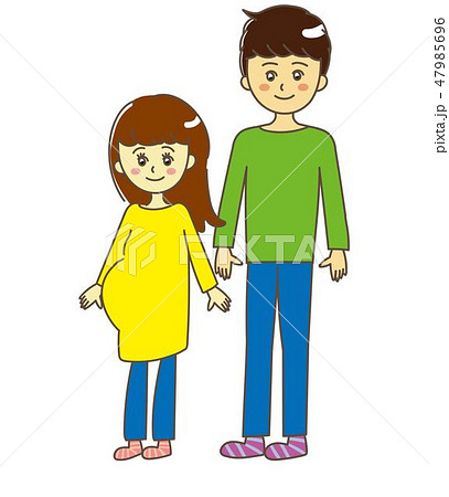 夫婦 立ち姿 夫婦 立ち姿 47985696