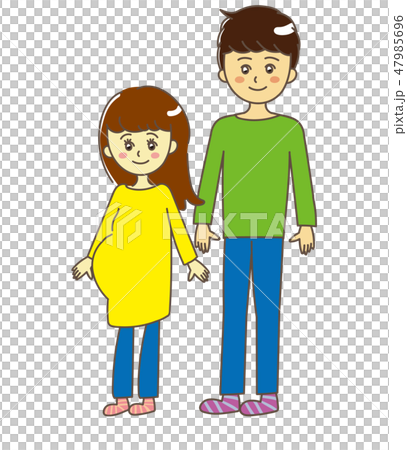 夫婦 立ち姿 夫婦 立ち姿 47985696