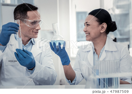 Enthusiastic and motivated scientists conducting chemical research Enthusiastic and motivated scientists conducting chemical research 47987509
