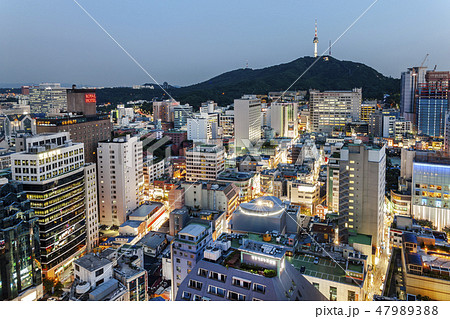 都心 ソウル 夜 47989388