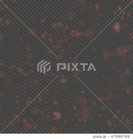 Falling snow flake red overlay effect teplate isolated on transparent background. EPS 10 Falling snow flake red overlay effect teplate isolated on transparent background. EPS 10 47990769