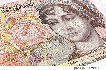 British currency ten pound banknote, detail British currency ten pound banknote, detail 47991192