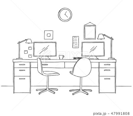 Open Space office. Workplaces outdoors. Open Space office. Workplaces outdoors. 47991808