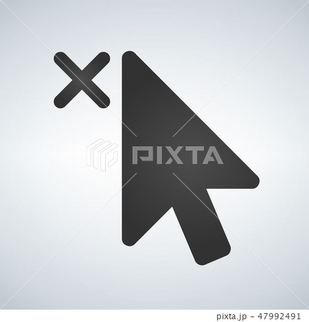 Cursor close element iconfor apps and web 47992491