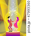 couple dancing on the dance floor 47993360