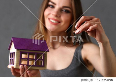 Beautiful European woman portrait. 47995096