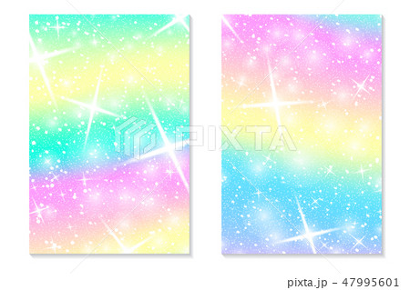 Unicorn rainbow background. Holographic sky Unicorn rainbow background. Holographic sky 47995601