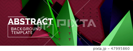 3d triangular vector minimal abstract background design 3d triangular vector minimal abstract background design 47995860