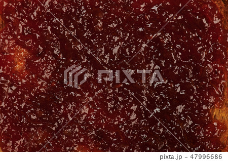 Surface of toast with jam 47996686