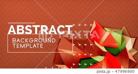 Triangular low poly background design Triangular low poly background design 47996900