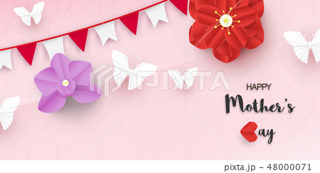 Template design for happy mother's day. 48000071
