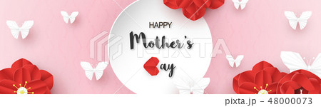 Template design for happy mother's day. 48000073