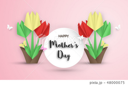 Template design for happy mother's day. 48000075