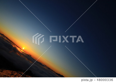 美幌峠からの日の出と雲海(北海道) 美幌峠からの日の出と雲海(北海道) 48000336