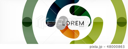 Line design circles abstract background Line design circles abstract background 48000863
