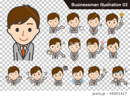 Businessman's illustration set 02 48001427
