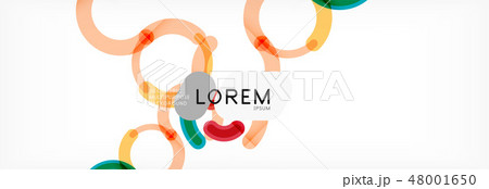 Line design circles abstract background 48001650