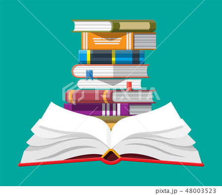 Open book with an upside down pages Open book with an upside down pages 48003523