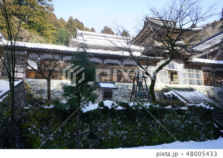 永平寺　中雀門　雪景色 48005433