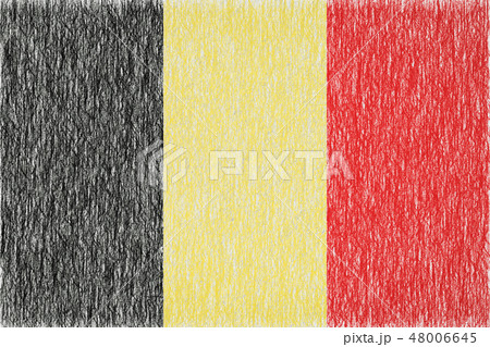 Belgium painted flag Belgium painted flag 48006645