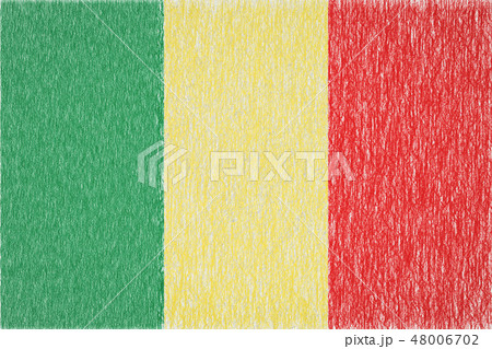 Mali painted flag 48006702