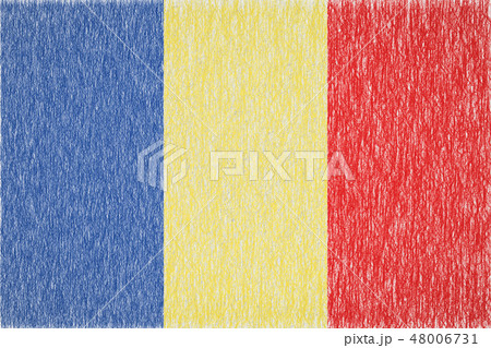 Romania painted flag Romania painted flag 48006731