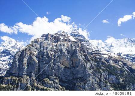Swiss Alps. Alpine mountains. Mountain landscape.  48009591