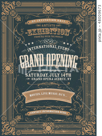 Vintage Design Invitation Background 48009673