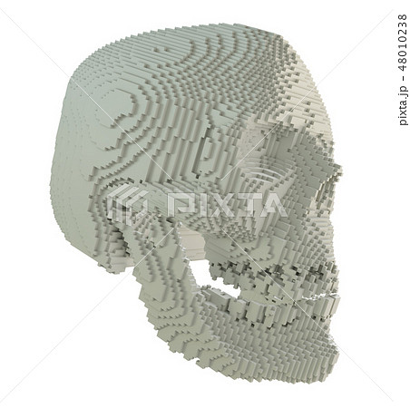 3d printed skull isolated 3d printed skull isolated 48010238