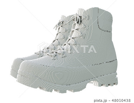 3d printed shoes isolated on white background 3d printed shoes isolated on white background 48010438