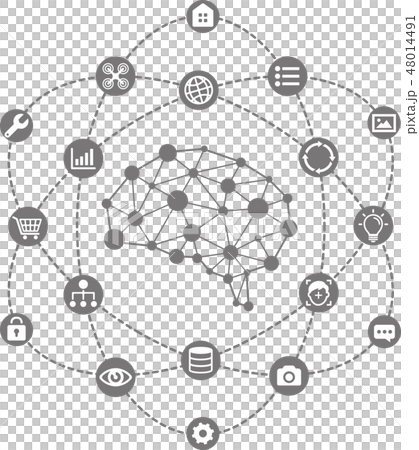 AI（AI·人工智能）圖像例證 48014491