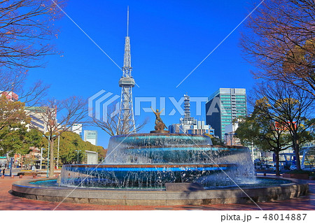 【愛知県】名古屋テレビ塔と噴水広場 48014887