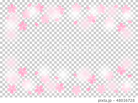 桜 イラスト 模様 背景 グラデーション 48016728