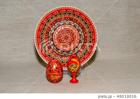 Easter eggs, the hand-painted with acrylic paints 48018016